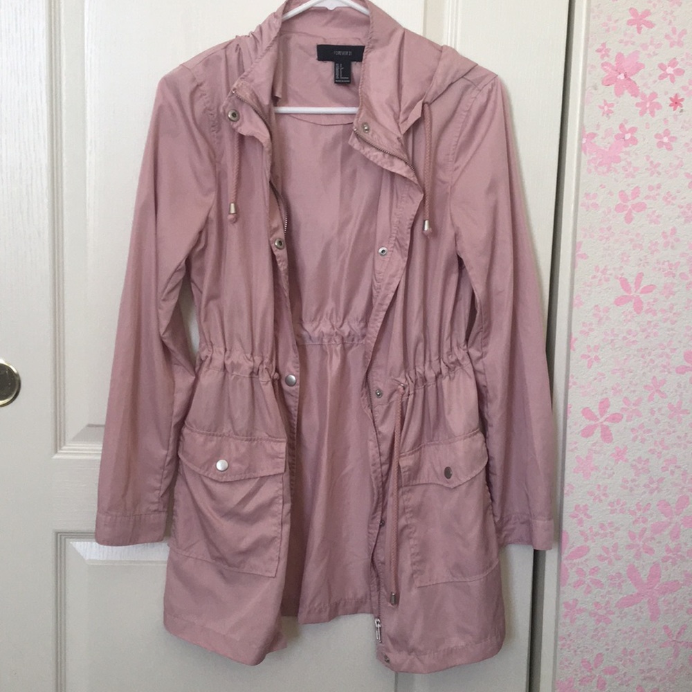 Pink utility jacket